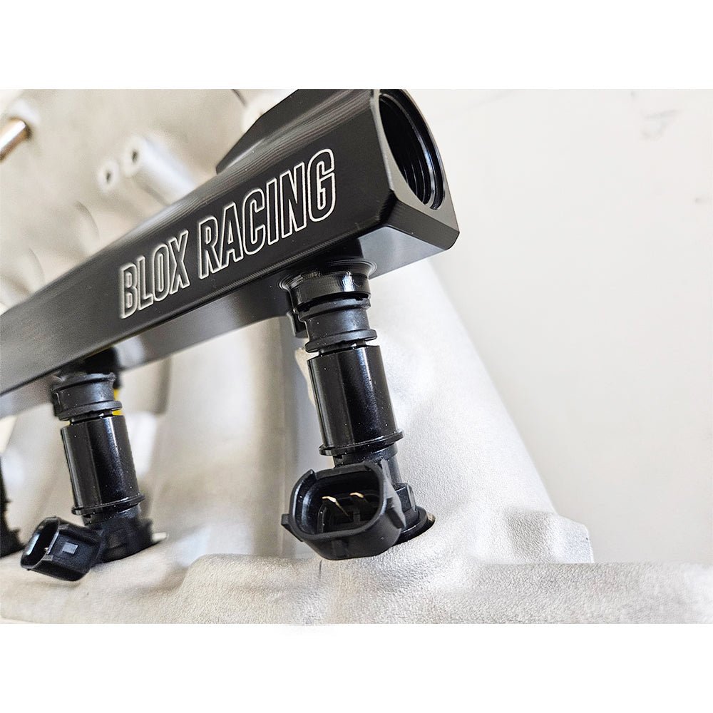 BLOX Racing XTREME Aluminum B-Series Fuel Rail Black - GARAGE SALE