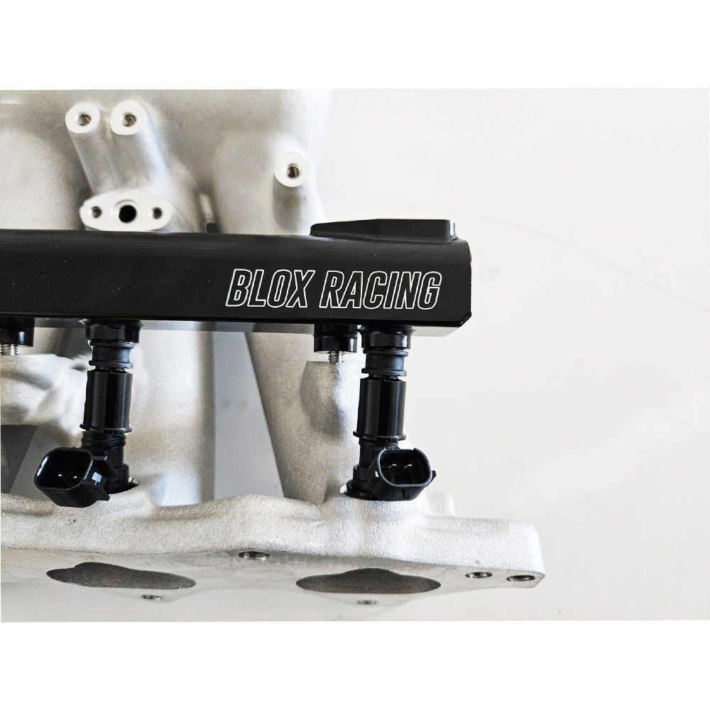 BLOX Racing XTREME Aluminum B-Series Fuel Rail Black - GARAGE SALE