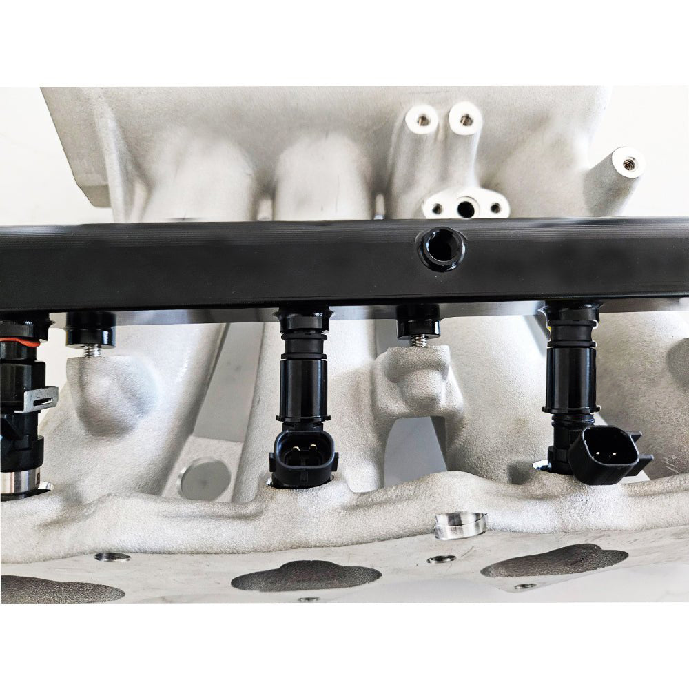 BLOX Racing XTREME Aluminum B-Series Fuel Rail Black - GARAGE SALE