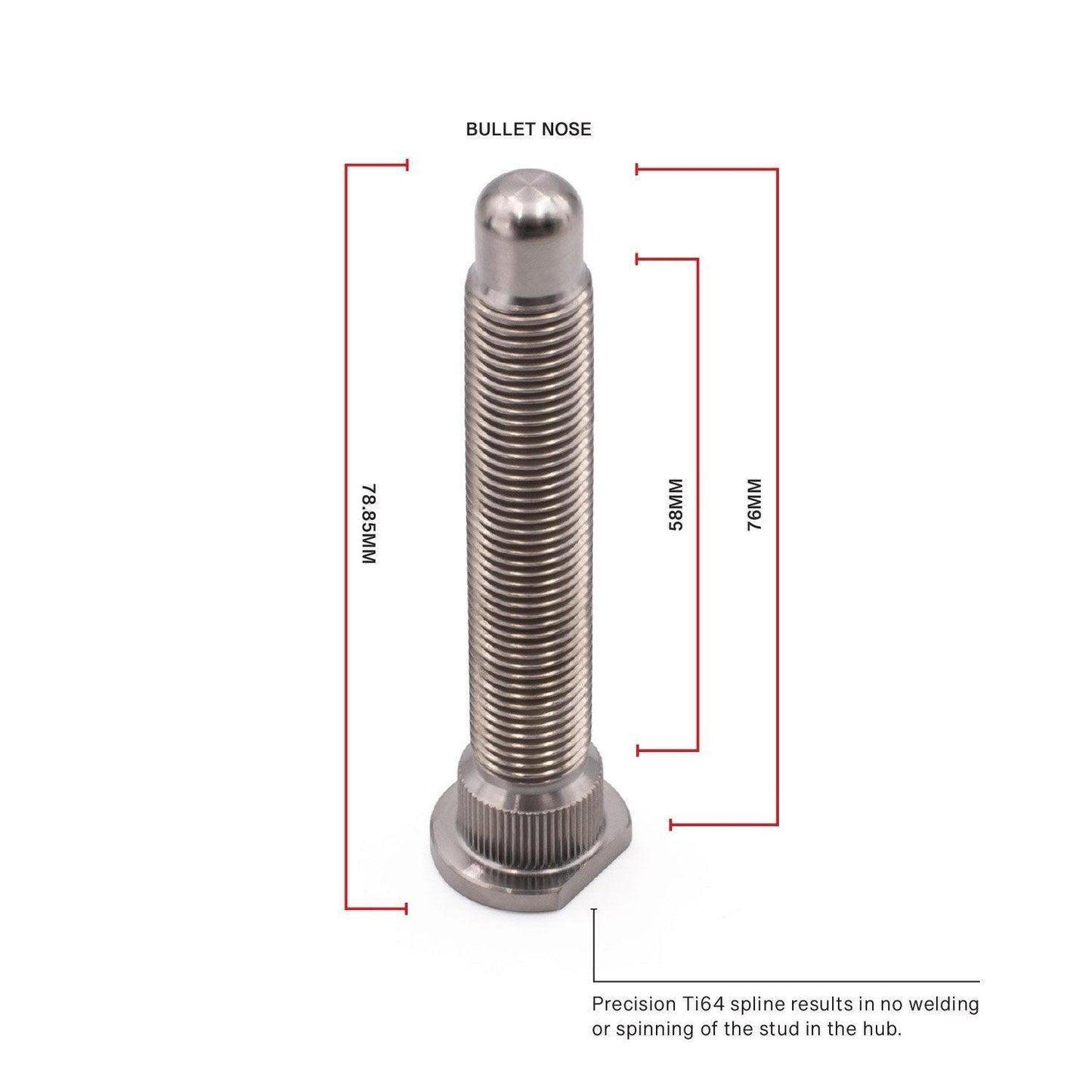 BLOX Racing XTREME Titanium Wheel Studs