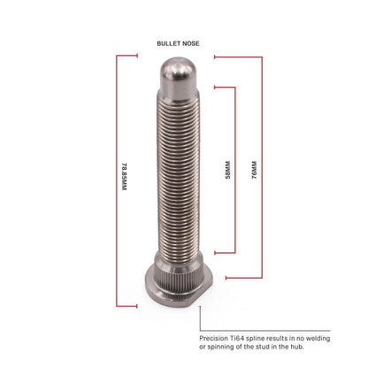 BLOX Racing XTREME Titanium Wheel Studs