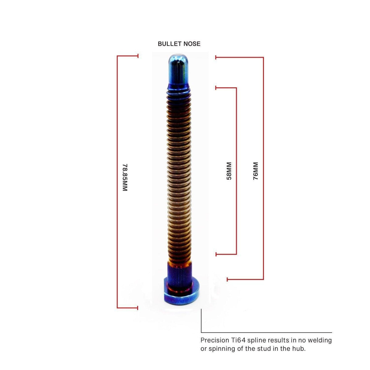 BLOX Racing XTREME Titanium Wheel Studs