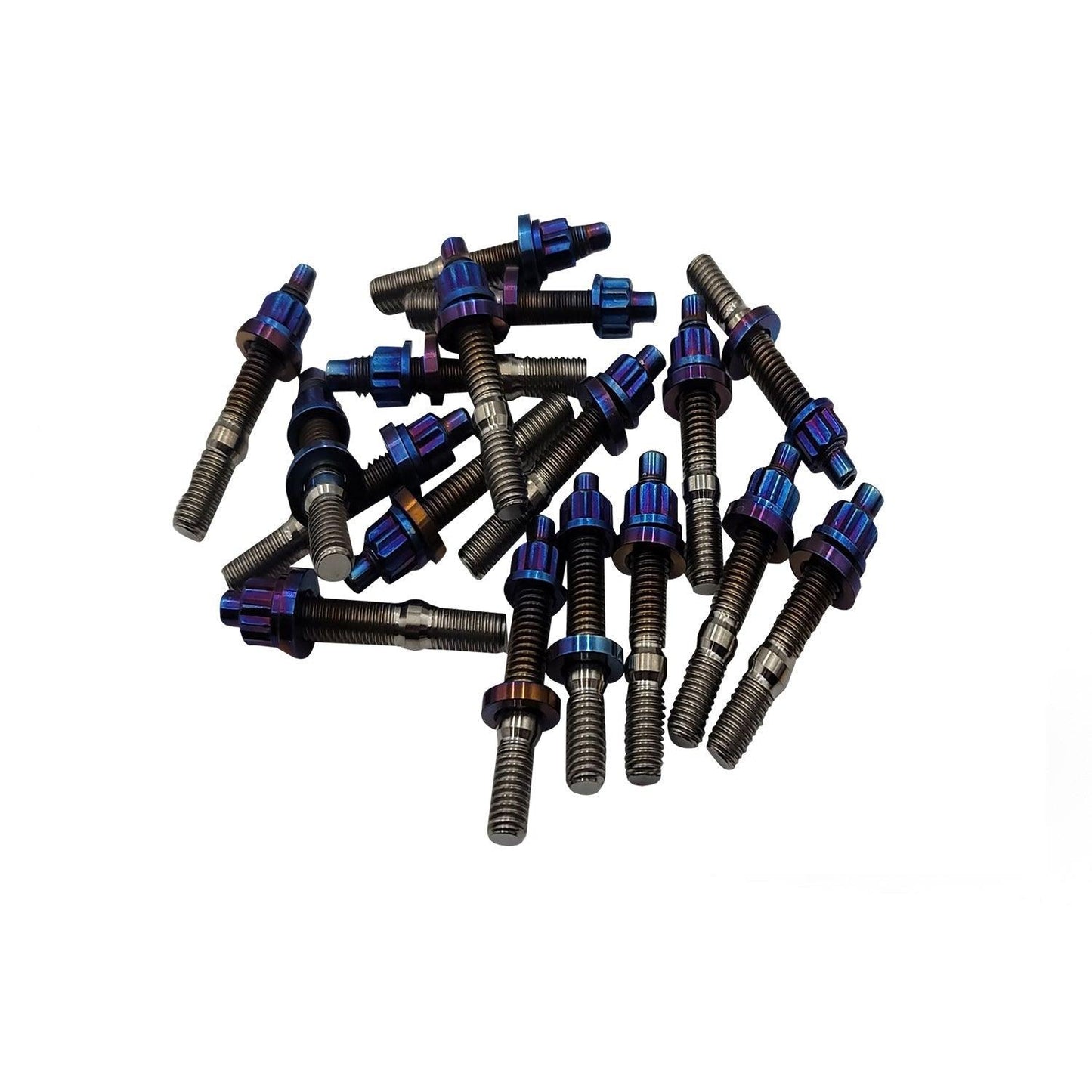 BLOX Racing XTREME Titanium Intake/Exhaust Manifold Studs - Raw and Burnt