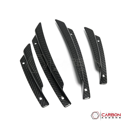 C8 Corvette Carbon Fiber Front Bumper Canards (4-Piece Set) | Aero Upgrade (2020–2027)