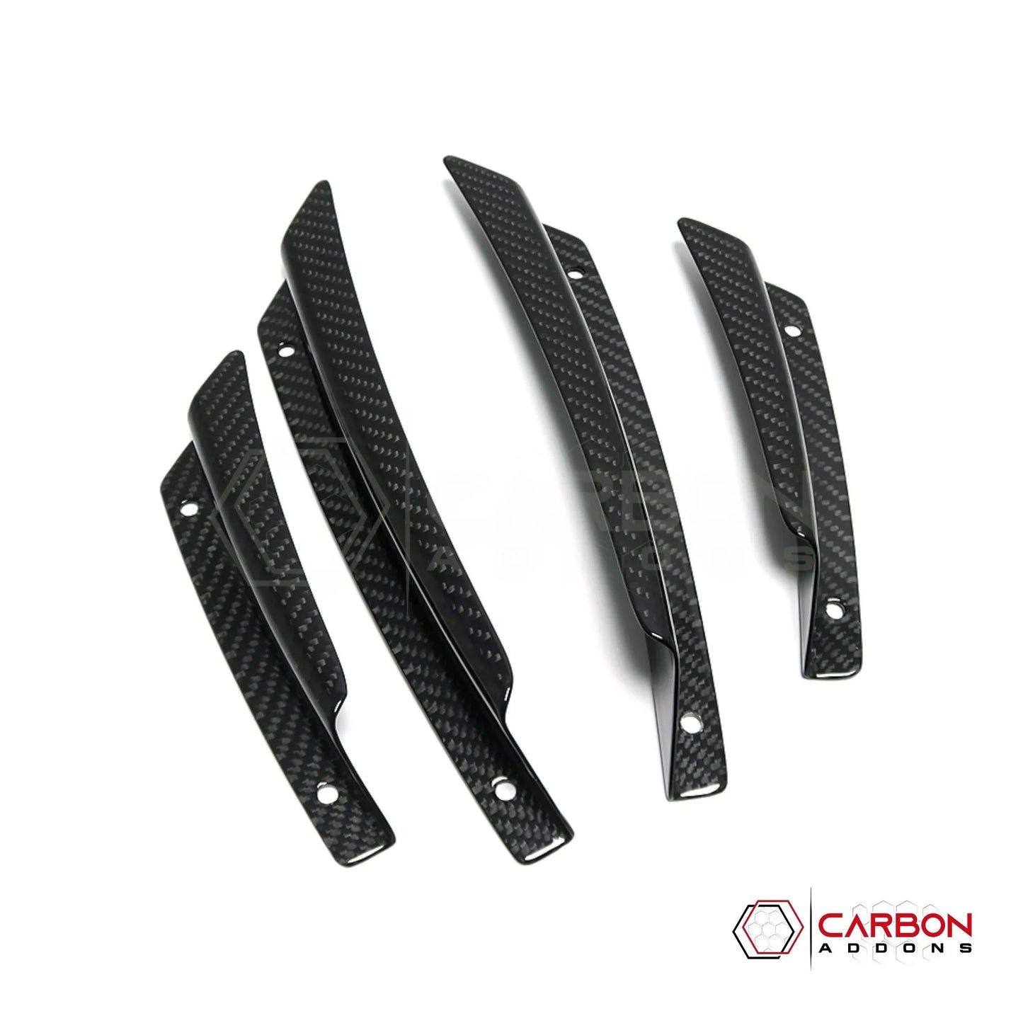 C7 Corvette (2014–2019) Front Bumper Carbon Fiber Canards - 4pcs