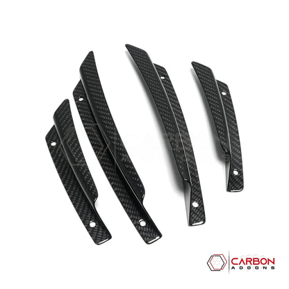 C7 Corvette (2014–2019) Front Bumper Carbon Fiber Canards - 4pcs