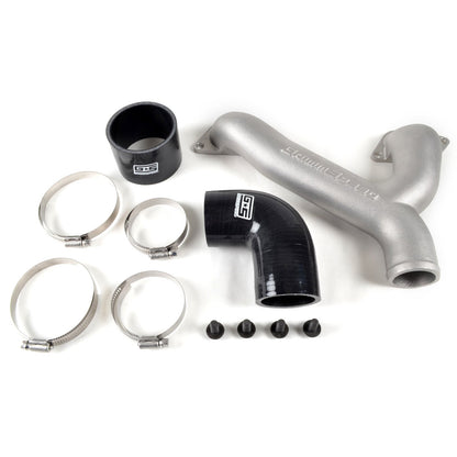 GrimmSpeed Top Mount Intercooler Aluminum Y-Pipe Kit - Black GRM090096