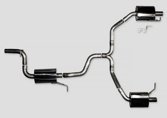 AWE Tuning Touring Edition Exhaust for VW CC 2.0T - Dual Outlet - Chrome Silver Tips 3010-32018