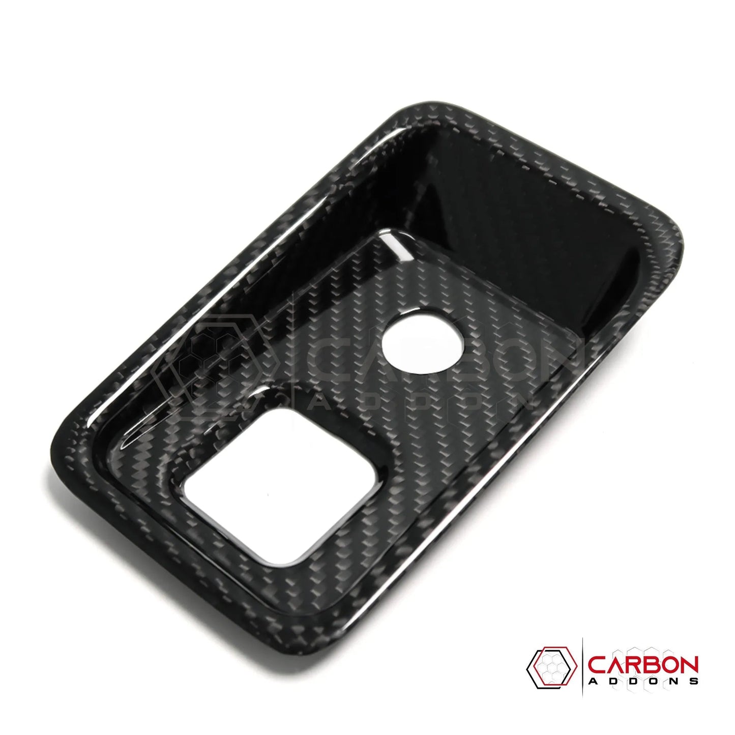 C8 Corvette Carbon Fiber Parking Brake / HUD Button Control Trim Cover (2020–2026)