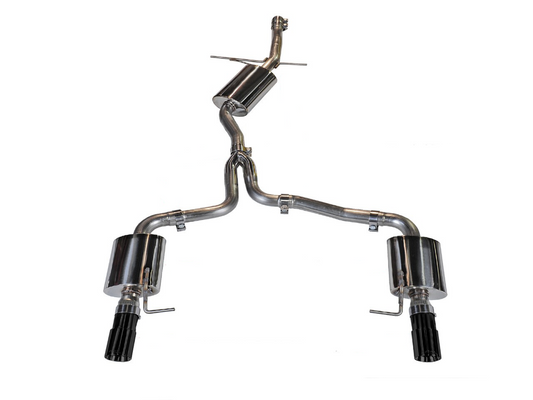 AWE Tuning Touring Edition Exhaust for B8 A5 2.0T - Dual Outlet, Diamond Black Tips 3015-33026