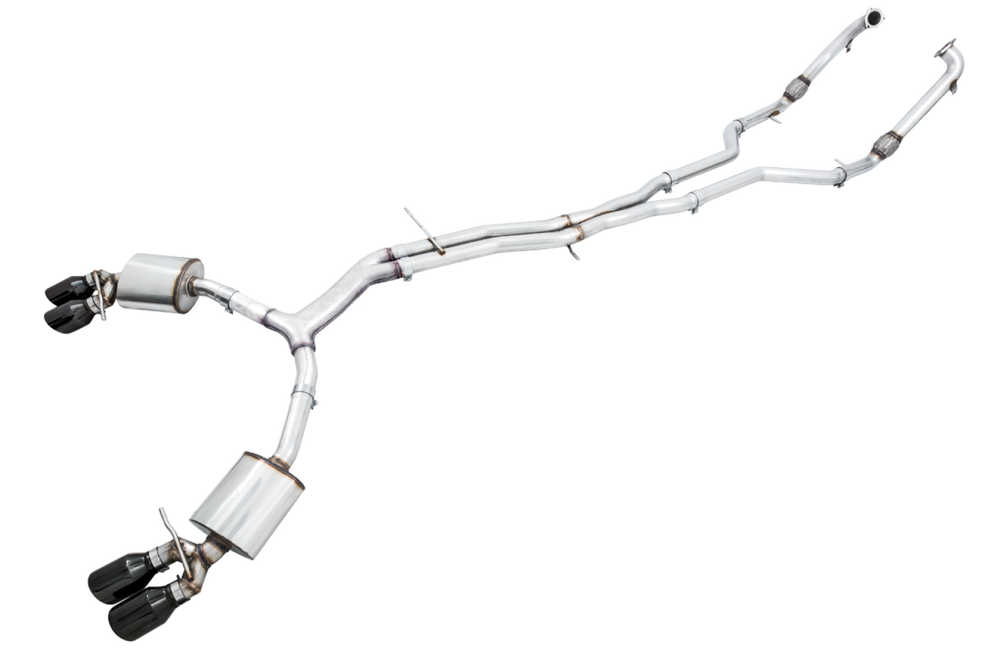 AWE Tuning Touring Edition Exhaust for Audi B9 S5 Sportback - Non-Resonated (Black 90mm Tips) 3020-43062