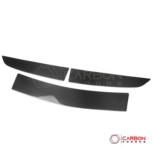 C8 Corvette Z06 / E-Ray Carbon Fiber Spoiler Delete Covers – Dry Pre-Preg (3pc)