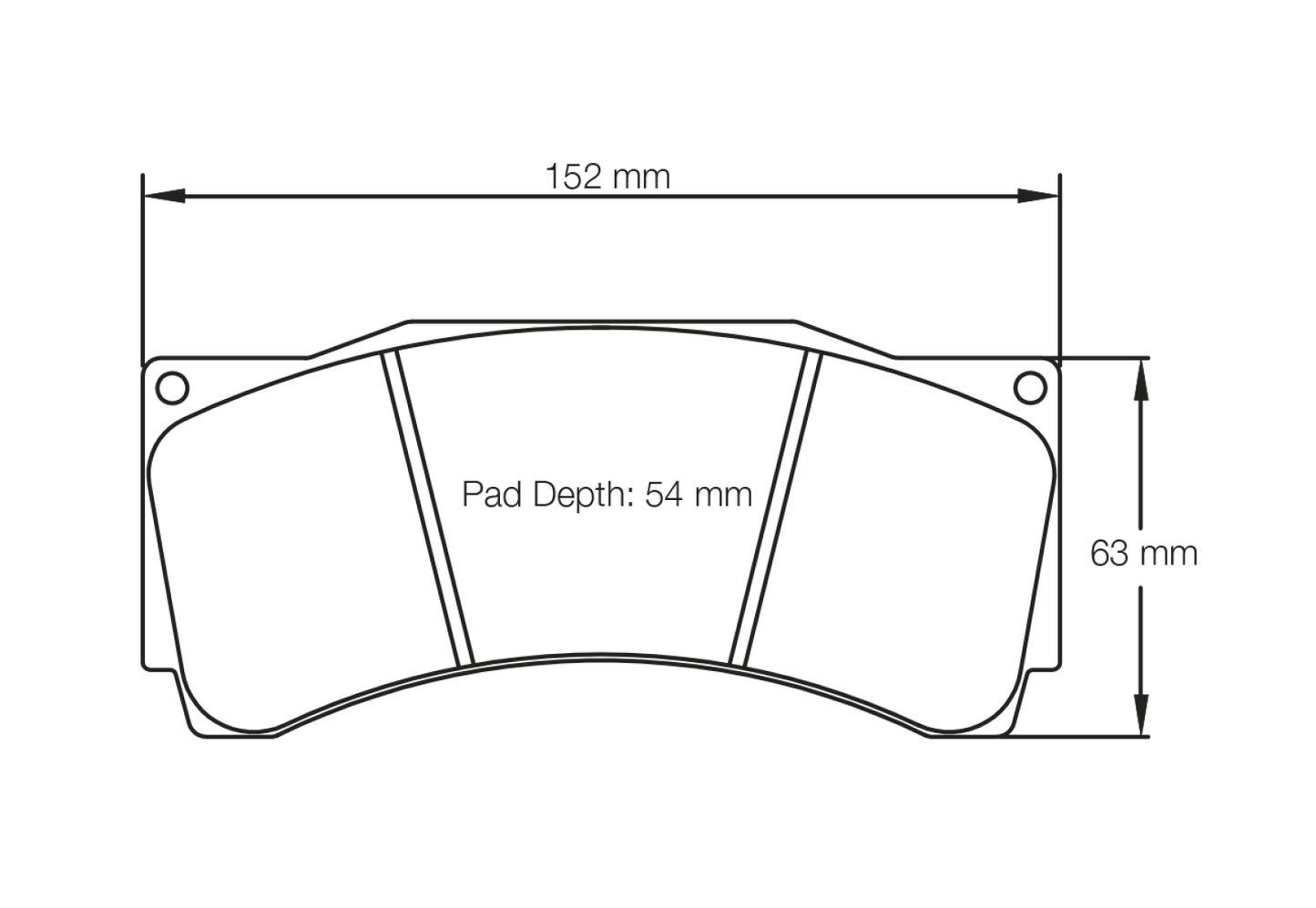 PAGID Racing Pagid Racing 1539 RST1 Compound Brake Pads 1539-RST1