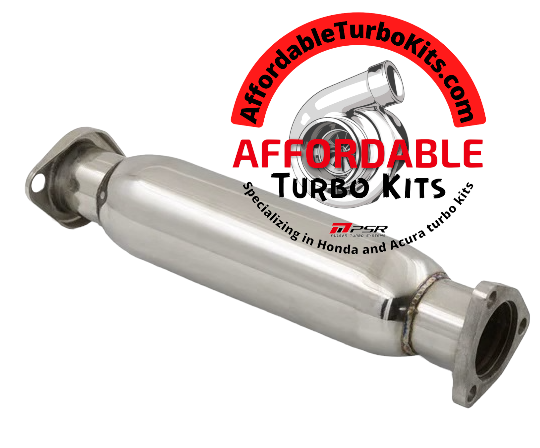 Acura Integra 1990-1995 / Honda Civic 1988-1995 / CRX 1988-1991 / Del Sol 1993-1997 Stainless Steel Test Pipe "High Flow Cat" (No O2 Sensor Bung, Hardware, Gasket)