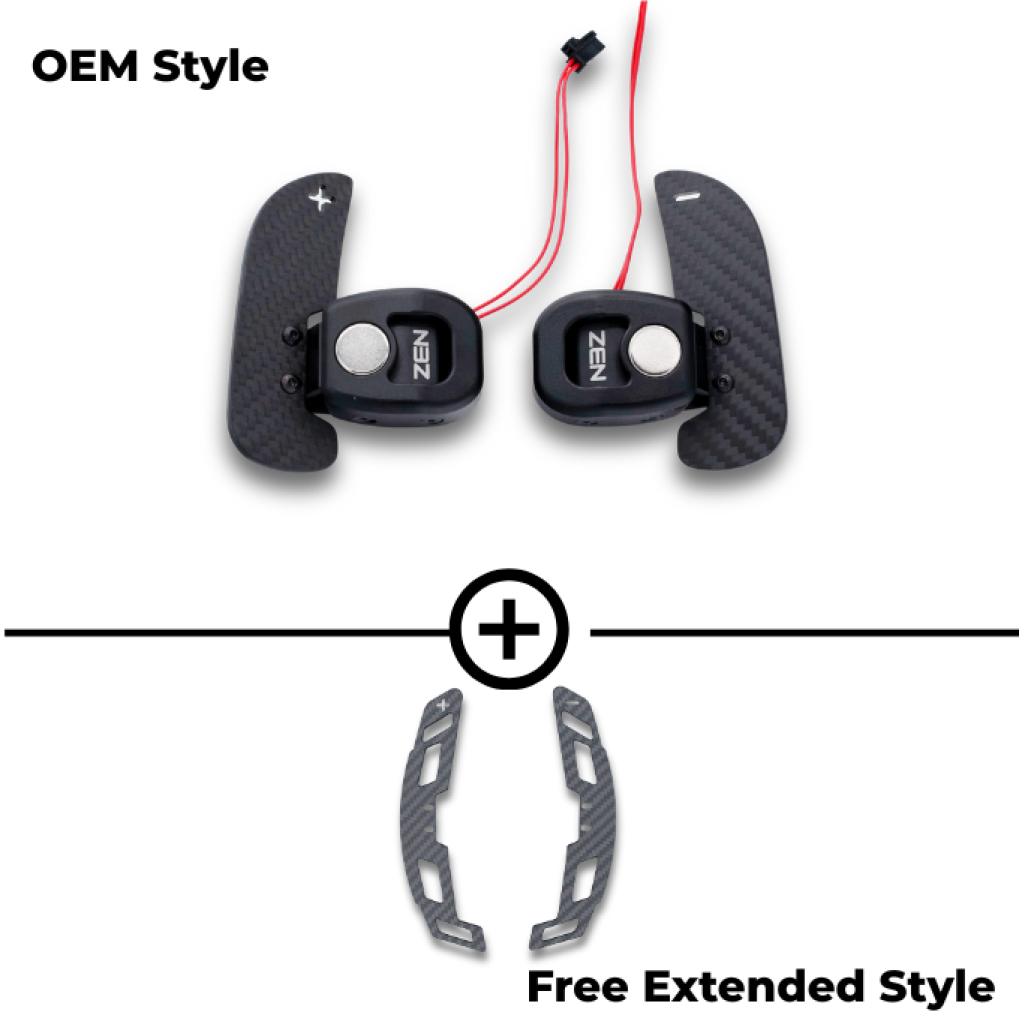 Zen Series™ Carbon Fiber Magnetic Paddle Shifters for Mercedes