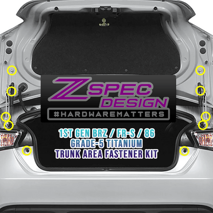 ZSPEC Stage-3 Dress Up Bolts® Fastener Kit for Scion FRS, Subaru BRZ, Toyota 86 '13-21, Titanium