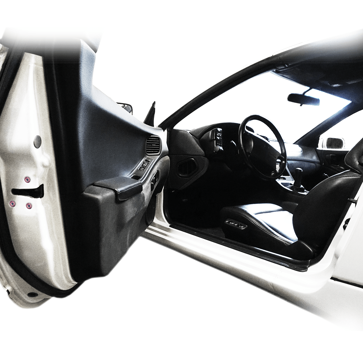 ZSPEC Dress Up Bolts® Fastener Kit, Door Jams Area for Nissan Z32 300zx, Titanium