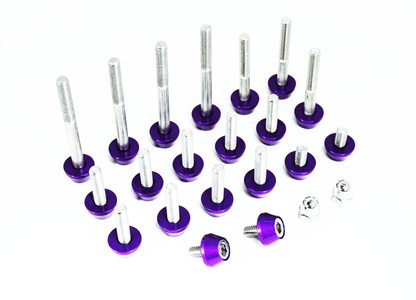 ZSPEC Plenum Fastener Kit for Nissan 350z VQ35DE +10mm (LONGER) Spacer, Stainless & Billet