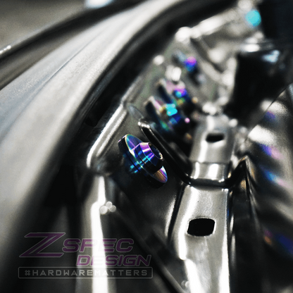 ZSPEC Stage-2 Dress Up Bolts® Fastener Kit for '14-19 BMW 435i F32 3.0T, Titanium