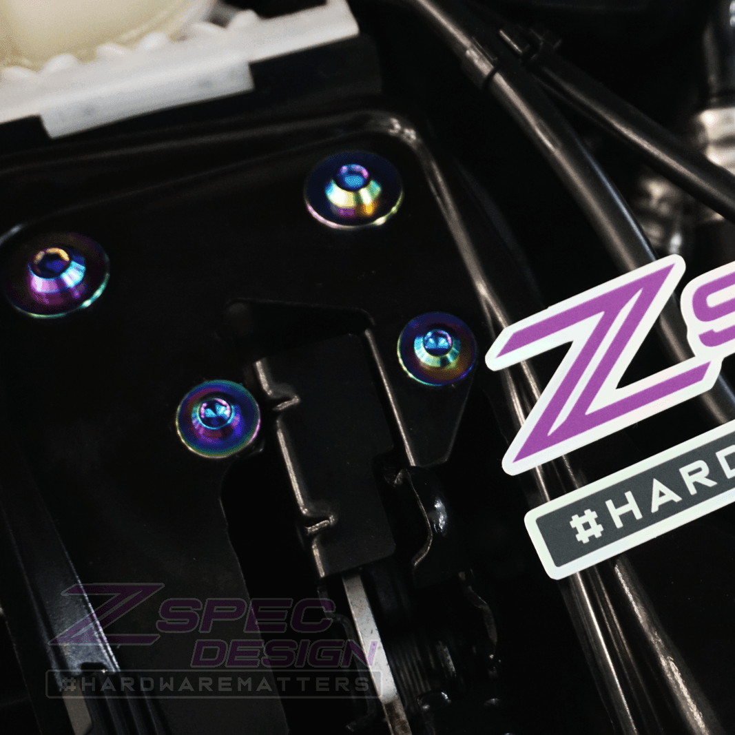 ZSPEC Stage-2 Dress Up Bolts® Fastener Kit for '14-19 BMW 435i F32 3.0T, Titanium