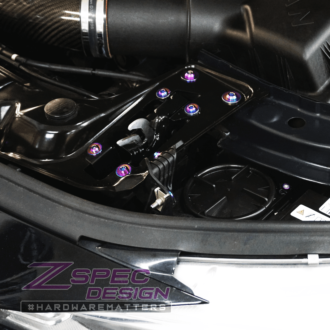 ZSPEC Stage-2 Dress Up Bolts® Fastener Kit for '14-19 BMW 435i F32 3.0T, Titanium