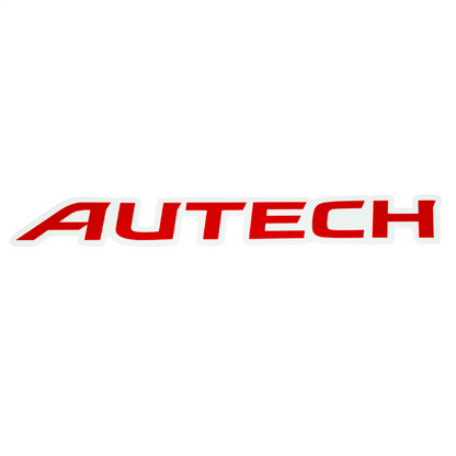 Clear-Vinyl Printed Autech Sticker Decal, 1" x 7.7"