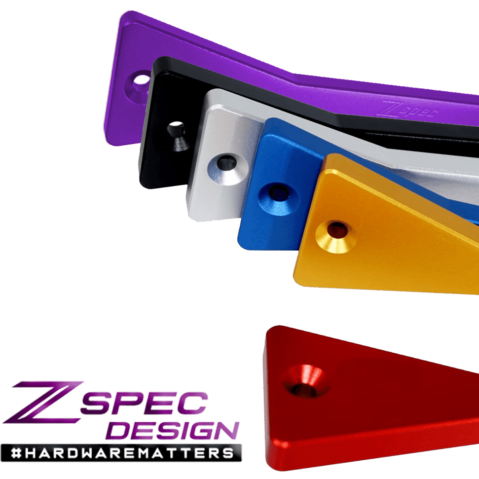 ZSPEC Battery Hold Down/Bracket for '90-96 Nissan Z32 300zx, Billet w/ Stainless Hardware