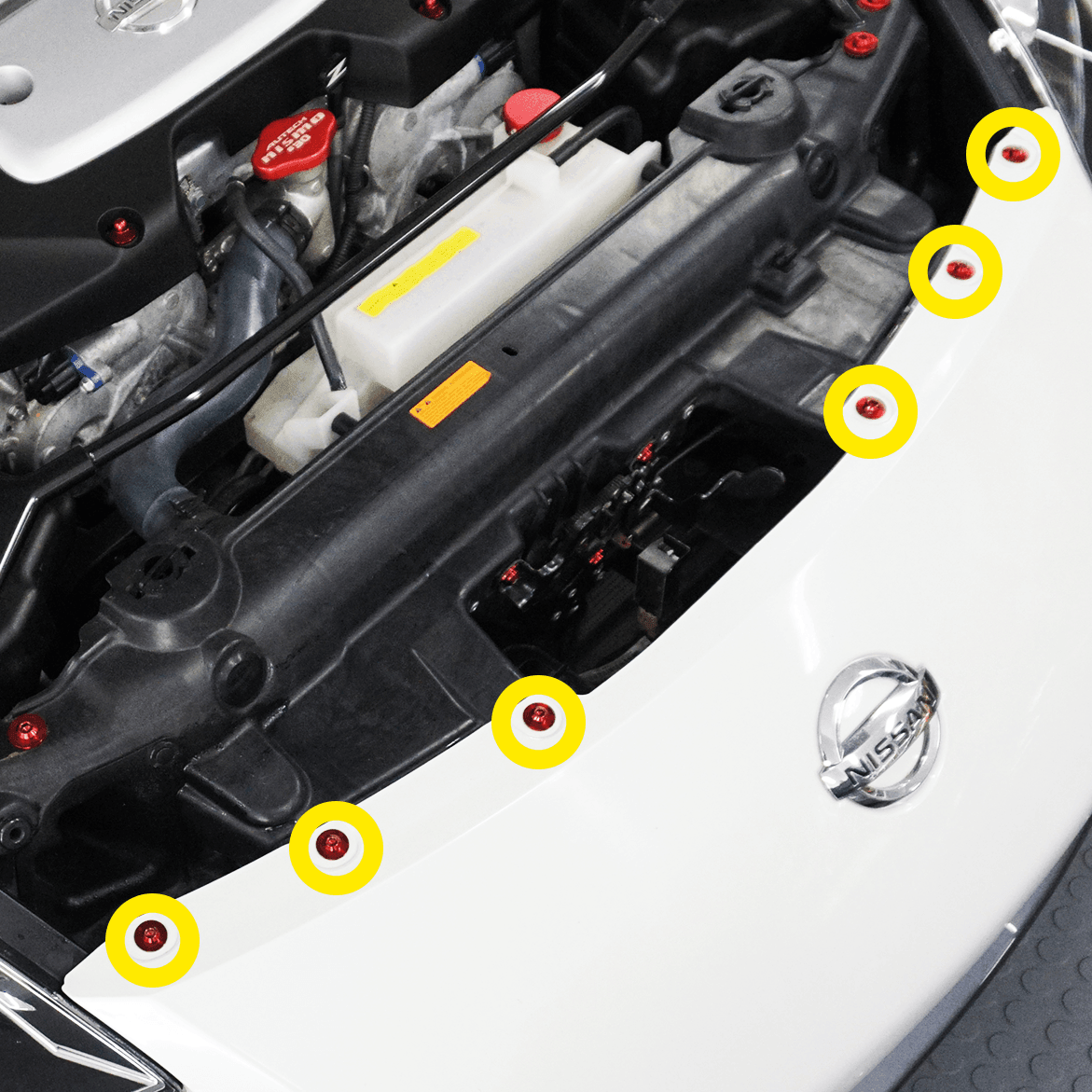 ZSPEC "Front-Bumper Only" Clips Replacement Kit for Nissan 350z Z33, Titanium