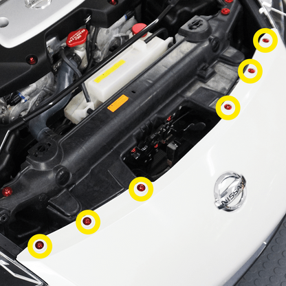 ZSPEC "Front-Bumper Only" Clips Replacement Kit for Nissan 350z Z33, Titanium