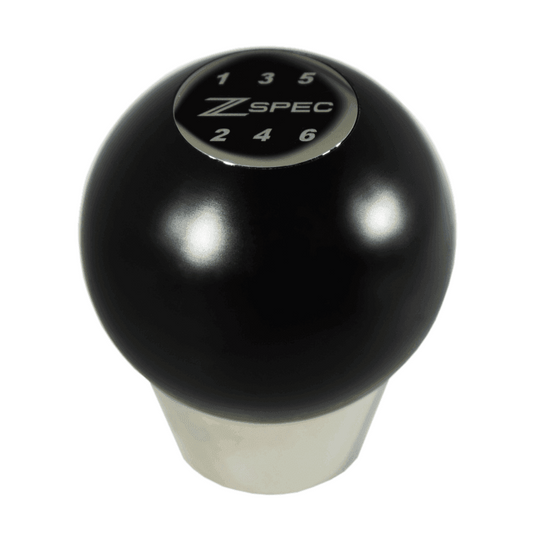 ZSPEC Shift Knob, M10-1.5, Delrin & Stainless, 6-Speed Shift Pattern Coin