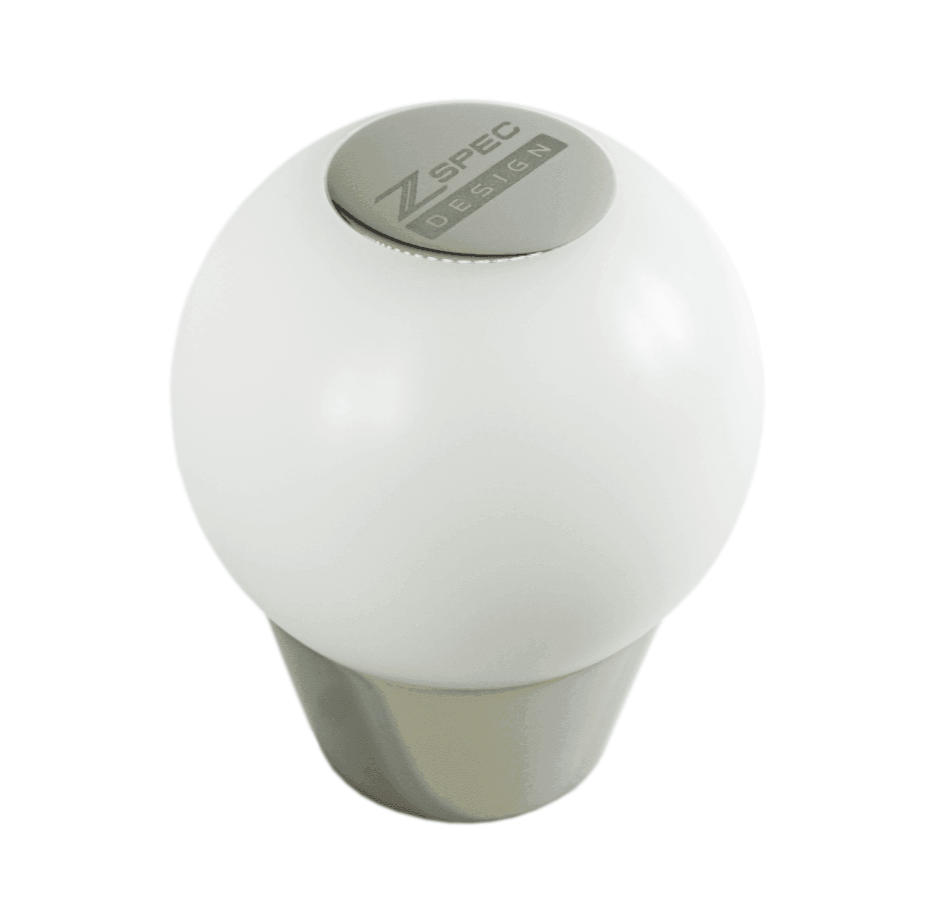 ZSPEC Shift Knob, M10-1.5, Delrin & Stainless, 6-Speed Shift Pattern Coin
