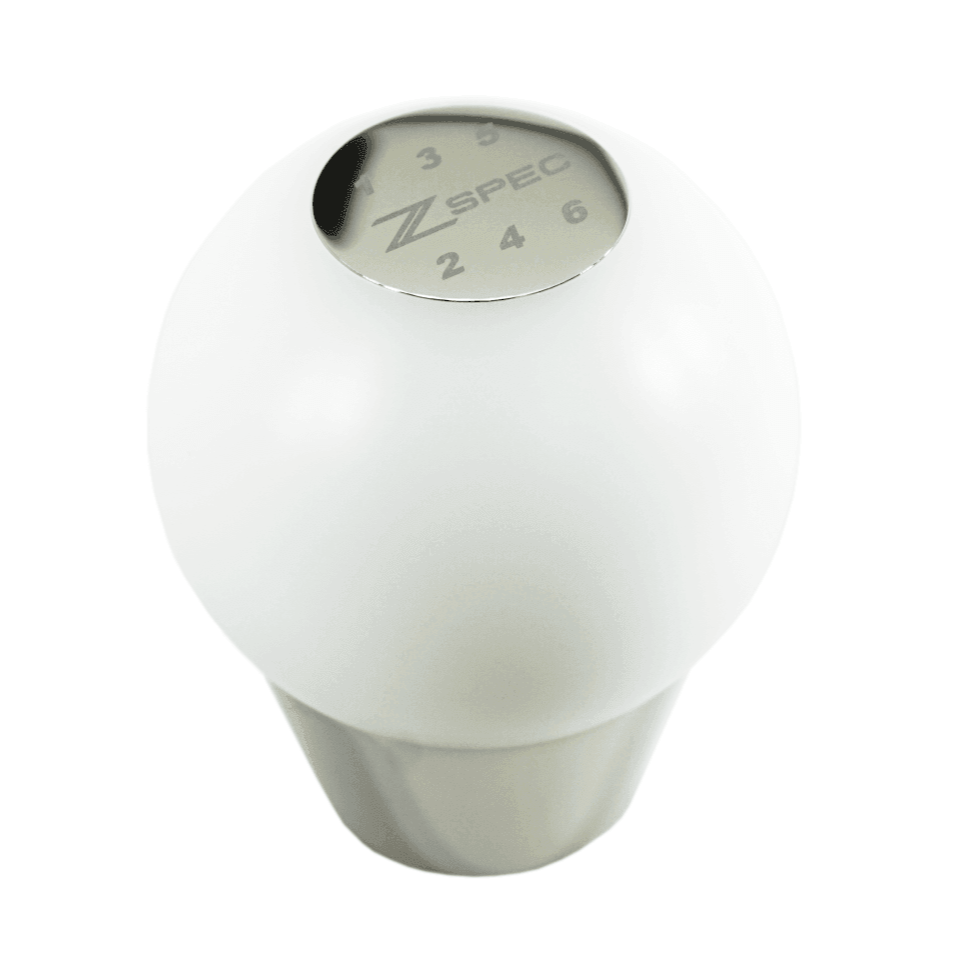 ZSPEC Shift Knob, M10-1.5, Delrin & Stainless, 6-Speed Shift Pattern Coin