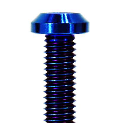 ZSPEC M6-1.0x60mm Dress-Up Bolt® Fastener, Angled Head, Titanium Grade-5, Per Each
