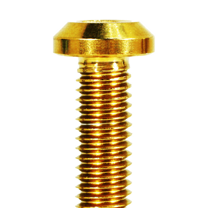 ZSPEC M8-1.25x20mm Dress Up Bolts® Fastener, Angled Head, Titanium Grade-5, Per Each