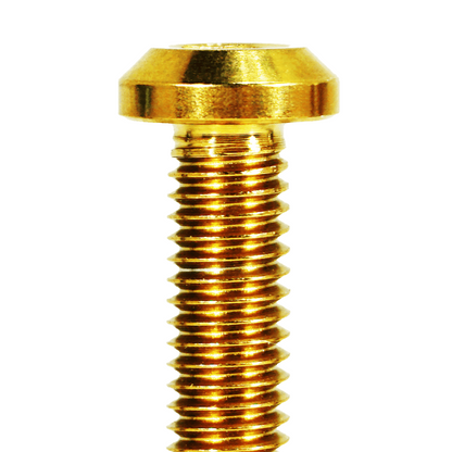 ZSPEC M8-1.25x45mm Dress Up Bolt® Fastener, Angled Head, Titanium Grade-5, Per Each