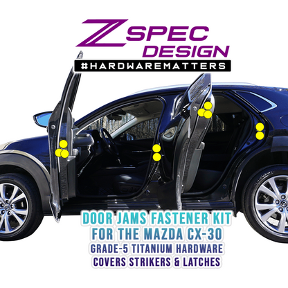 ZSPEC Stage-3 Dress Up Bolts® Fastener Kit for the '20-24 Mazda CX-30, Titanium
