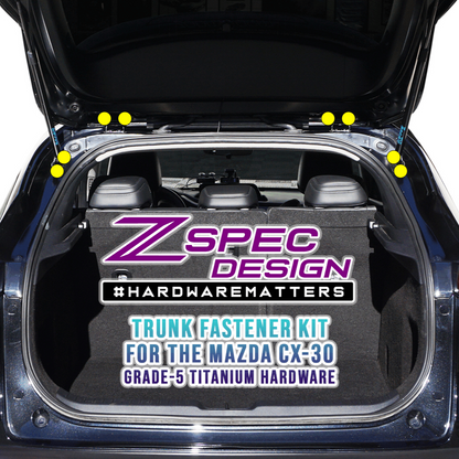 ZSPEC Stage-3 Dress Up Bolts® Fastener Kit for the '20-24 Mazda CX-30, Titanium