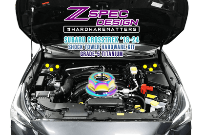 ZSPEC Front Struts Fastener Kit for '18-24 Subaru CrossTrek, Titanium Grade-5, Six Nuts