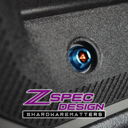 ZSPEC Interior Dress Up Bolts® Fastener Kit for 21+ Ford Bronco 2.7L, Titanium & Billet
