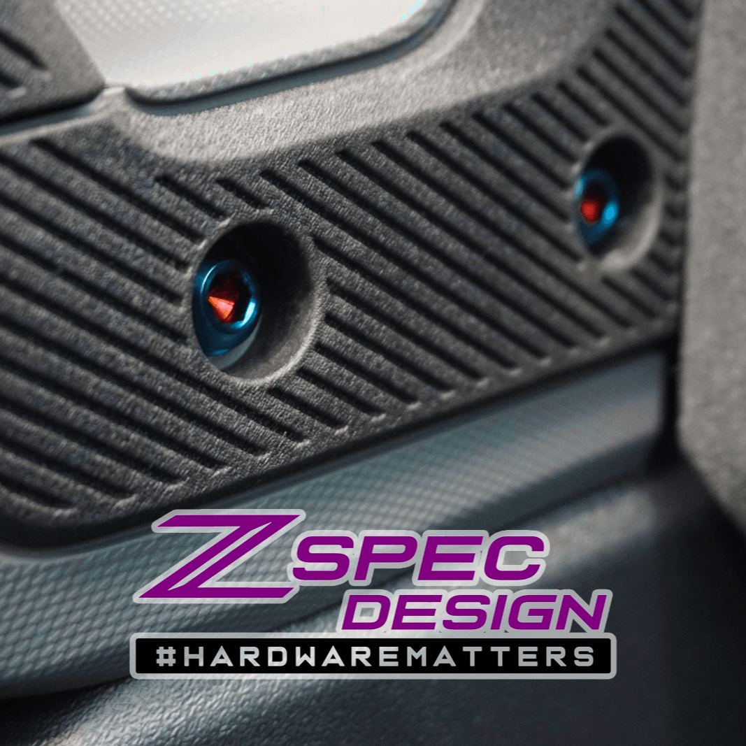 ZSPEC Interior Dress Up Bolts® Fastener Kit for 21+ Ford Bronco 2.7L, Titanium & Billet