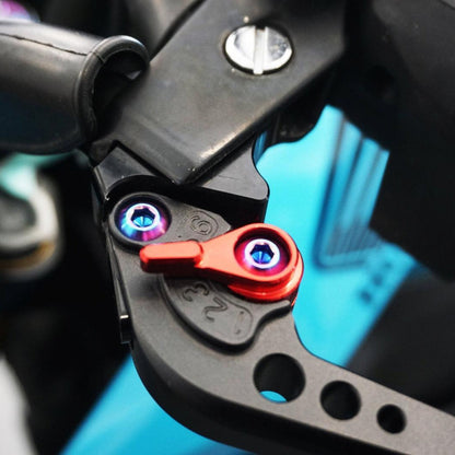 ZSPEC "Hand Brake & Adjuster" Fastener Kit for the Honda Grom, Grade-5 Titanium