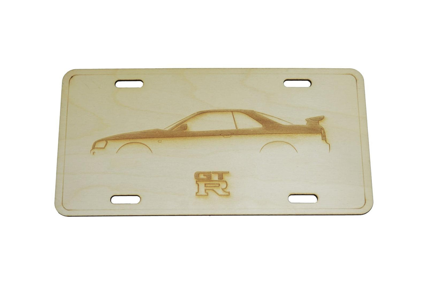 ZSPEC Nissan GTR R34 Cut-Away License Plate, Birch, Ornamental