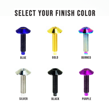 ZSPEC Low-Profile Body Kit Fastener, M5x20mm, Titanium w/ Rivet Nut, Per Each