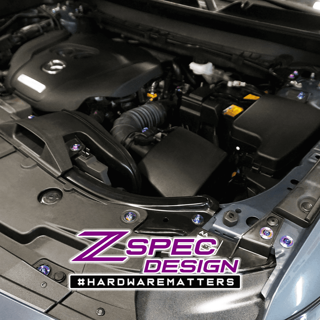 ZSPEC Stage-1 Dress Up Bolts® Fastener Kit for '16-23 Mazda CX-9, Titanium