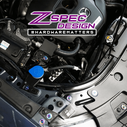 ZSPEC Stage-1 Dress Up Bolts® Fastener Kit for '17-23 Mazda CX-5, Titanium