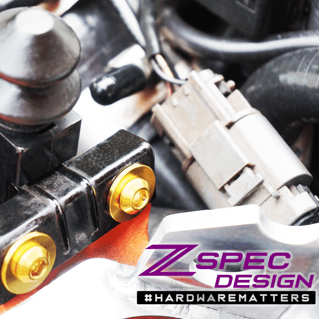 ZSPEC Stage-2 Dress Up Bolts® Hardware Kit for Nissan 300zx Z32, Titanium