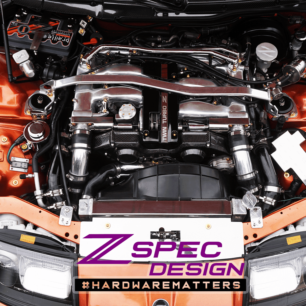 ZSPEC Stage-3 Dress Up Bolts® Hardware Kit for Nissan 300zx Z32, Titanium