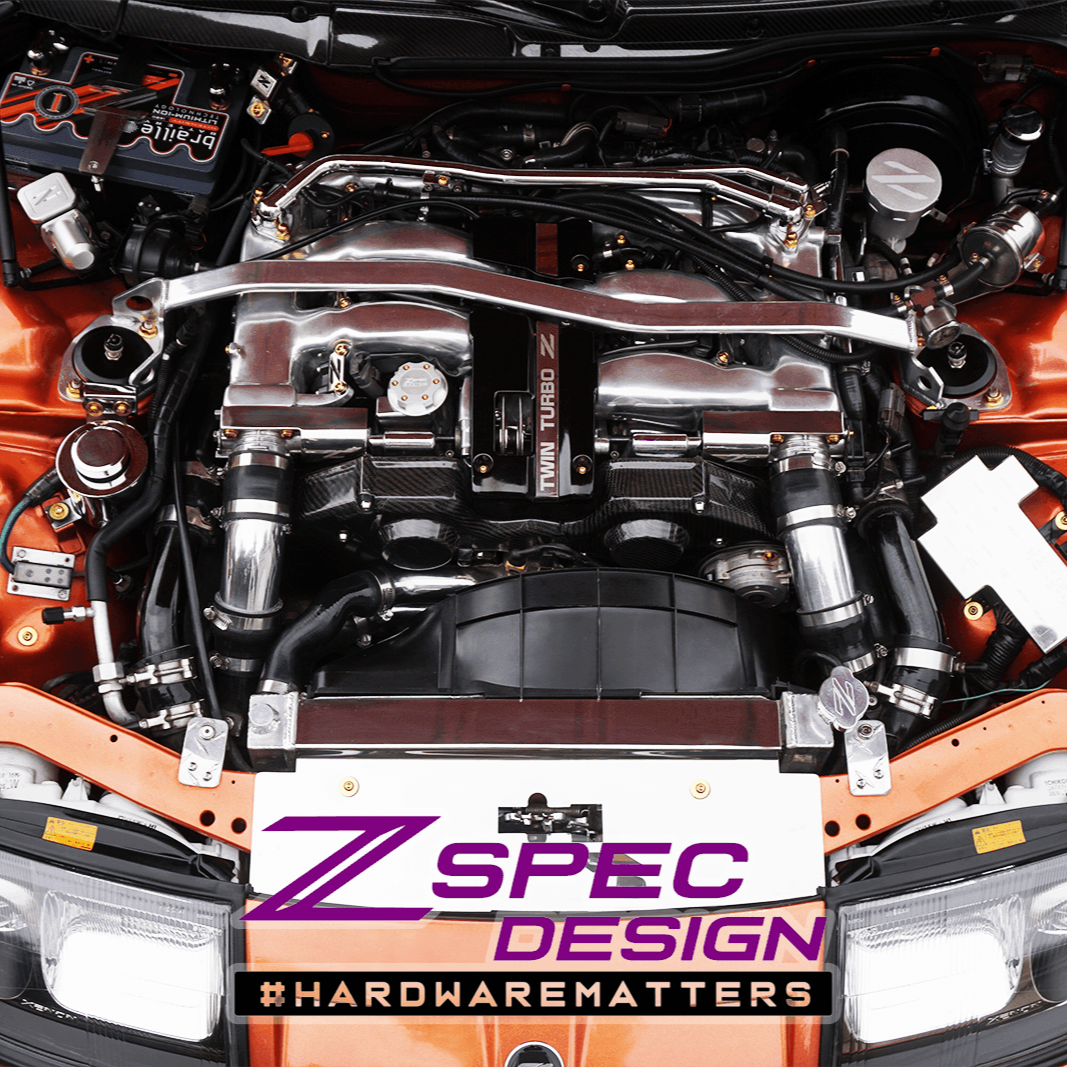 ZSPEC Stage-2 Dress Up Bolts® Hardware Kit for Nissan 300zx Z32, Titanium