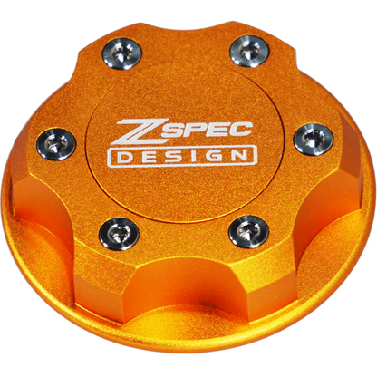 ZSPEC Billet Oil Filler Cap for Nissan/Infiniti/Datsun, Orange-Gold Cap w/Titanium Accents