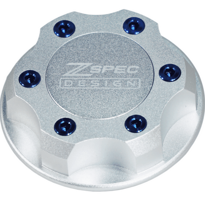 ZSPEC Billet Oil Filler Cap for Nissan/Infiniti/Datsun, Silver Cap w/ Titanium Accents